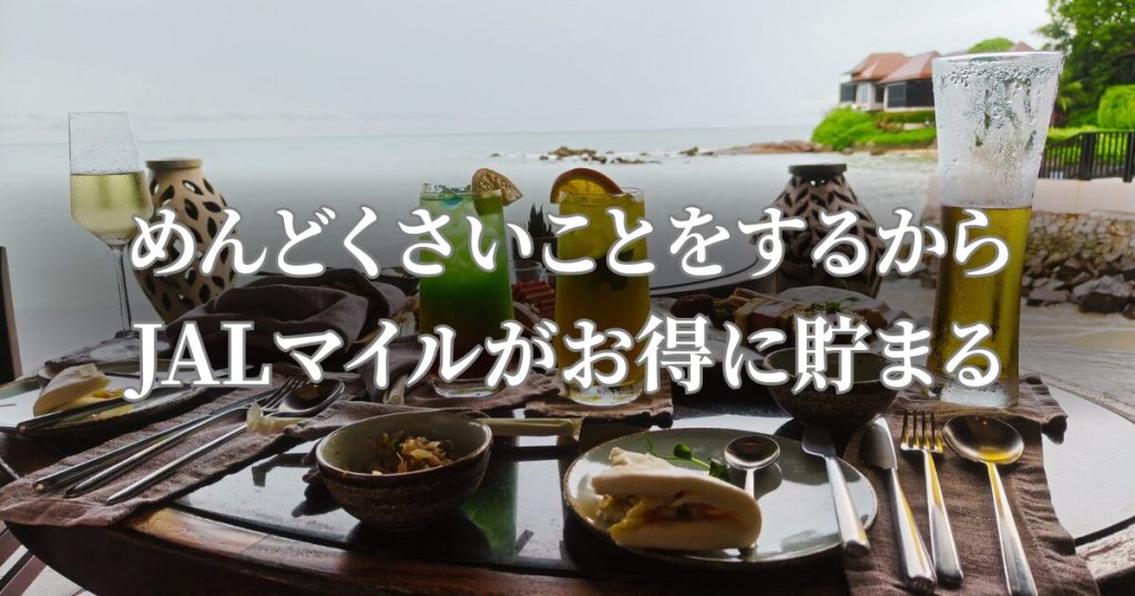 JめんどくさいことをするからALマイルが貯まる